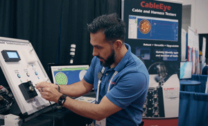 Demonstration of guided connector assembly, first and second-sided pinning.